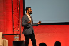 Hernandez speaking at Mumbrella360 this morning