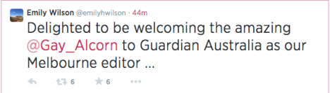 The Guardian appointments Twitter