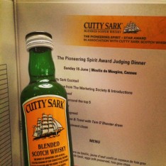 Instacannes Cutty Sark dinner