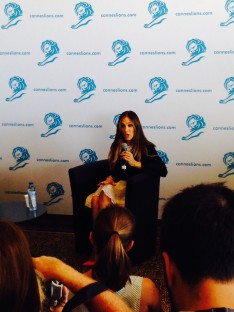 Sarah Jessica Parker speaking at Cannes at few years ago. 