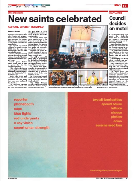 McDonald's Cannes Lion campaign The Rouse Hill Times  Superman