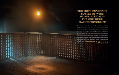 Yalumba Wines print ad