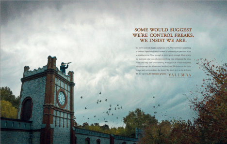 Yalumba Wines print ad
