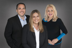 L:R Trevor Long, Janyne Moore, Pru MacSween 