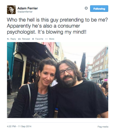 Adam Ferrier tweet