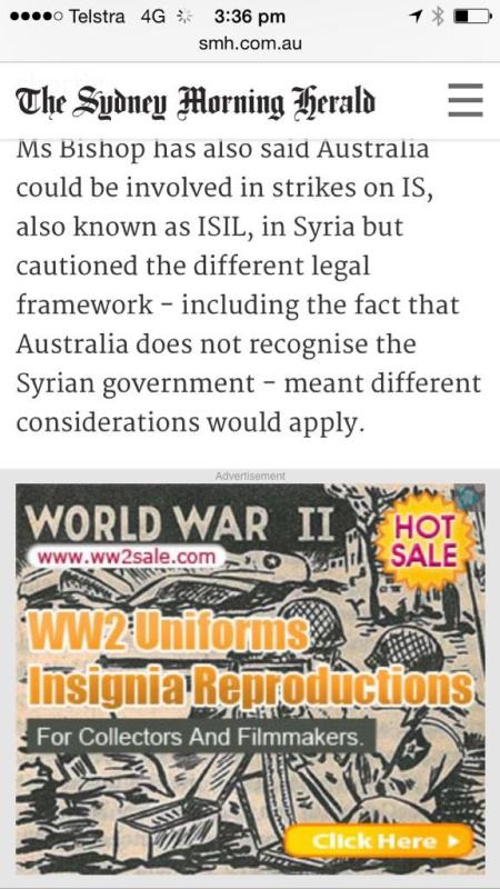 SMH WWII military surplus ad placement