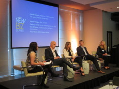 (l-r): Camille Alarcon (Publisher, The Source); Nathan Hodges; Rebecca Darley; Nick Williams; Fleur Brown