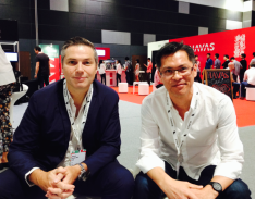 Edward Bell and James Mok at Spikes today