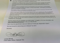 The letter to small business owners (click to expand)