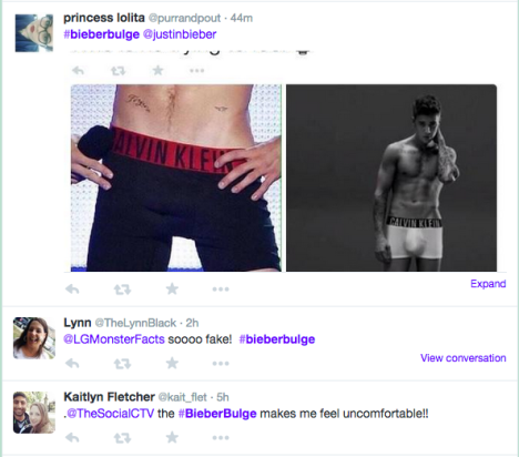 #bieberbulge