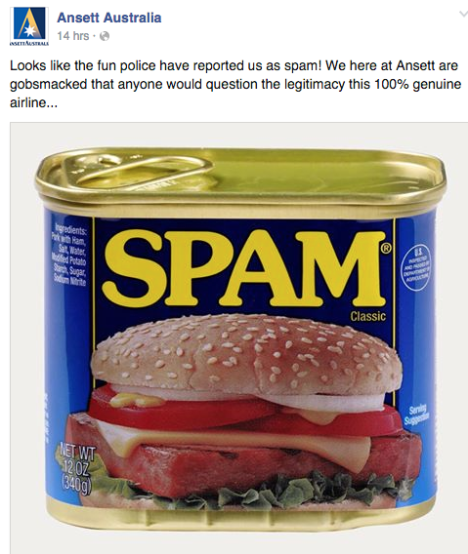 ansett spam