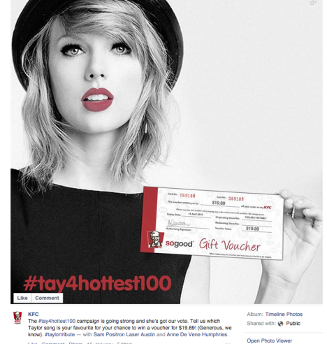 Taylor Swift KFC 