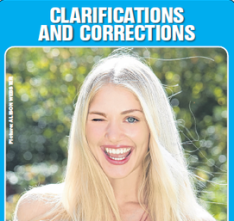 clarifications and corrections the sun