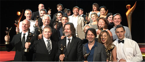 The winners at yesterday's award ceremony 