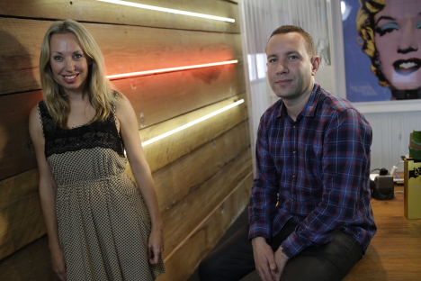 UM chief strategy officer Sophie Price and UM CEO Mat Baxter 