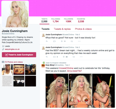 josie cunningham twitter