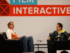 Bill Gurley (l) with Malcolm Gladwell at SXSW today