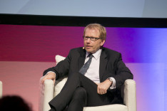 Baker speaking at Mumbrella360 