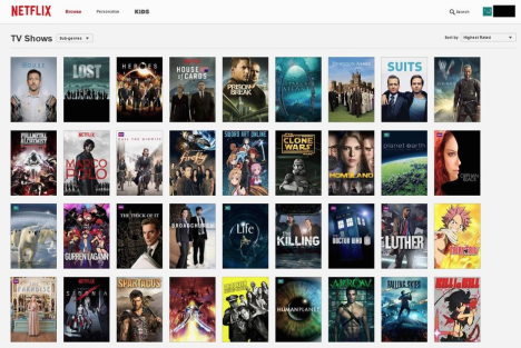 A screen shot of the new Netflix Australia offering. Source: Reddit