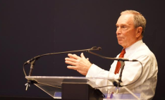 Bloomberg speaking at yesterday's Newfronts event in New York