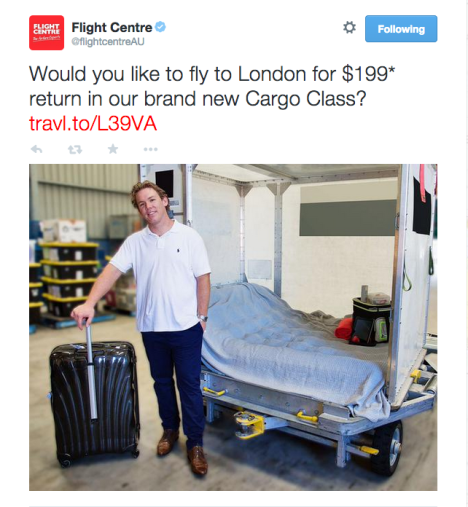 Flight Centre April Fools