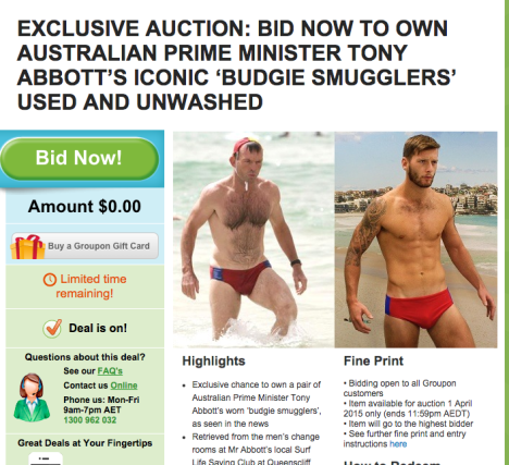 Groupon April Fools