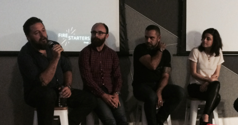 The panel (l-r): Lonsdale,  Small, Gohil, Posner