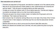 Fairfax detailed how the executions will take place