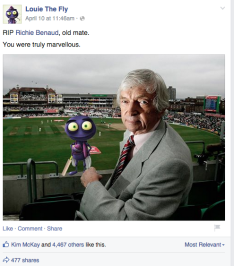 richie benaud louie fly