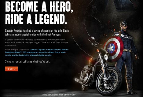 harley davidson captain america