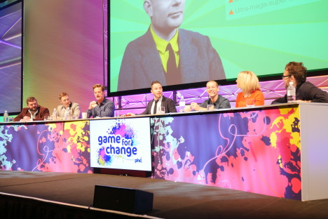 The Game for Change panel at Mumbrella360. 