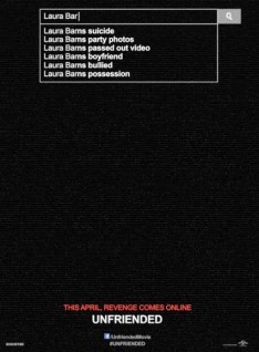 Unfriended suicide poster ad