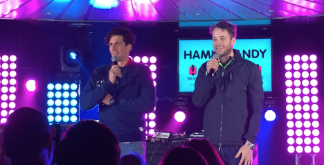 Hamish and Andy at last night's SCA event 