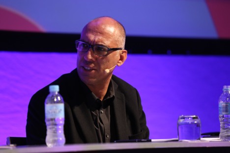 Sintras speaking at this year's Mumbrella360