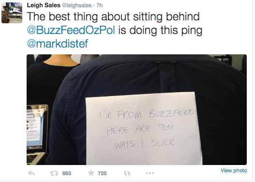 Three pictures that prove BuzzFeed is more influential than the ABC. You’ll be amazed at number two.