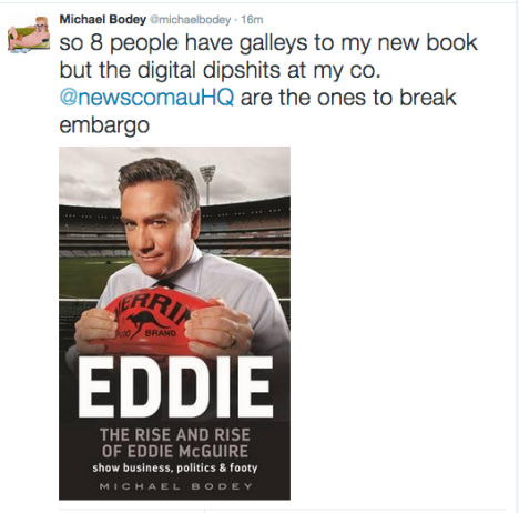 michael bodey news.com.au digital dipshits tweet