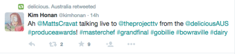 Delicious Tweet