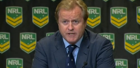 Dave Smith speaking at a press conference this morning.