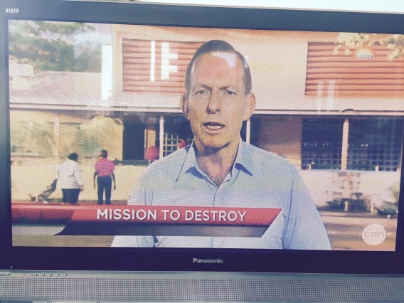 Abbott’s ‘mission to destroy’ caption on Bolt Report: These things don’t happen by accident