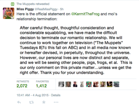 miss piggy kermit twitter