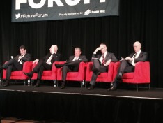 APN News and Media's Ciaran Davis, Clarke, Seven West Media's Chris Warton, Newspaper Work's Michael Miller and Hywood