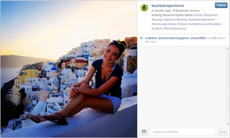 The image was used on Bamba's own Instagram account