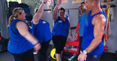 The Biggest Loser blurred shirt