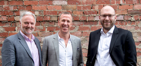 L:R Kenny Stewart, Travis Day, David Campbell