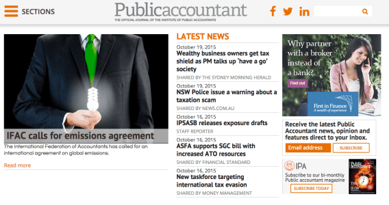 Sterling Publishing relaunches IPA’s Public Accountant magazine and website
