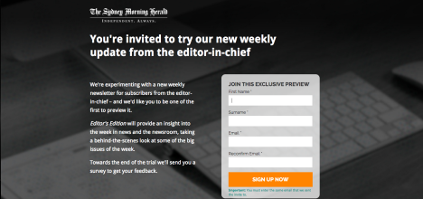 Fairfax Media editor's edition