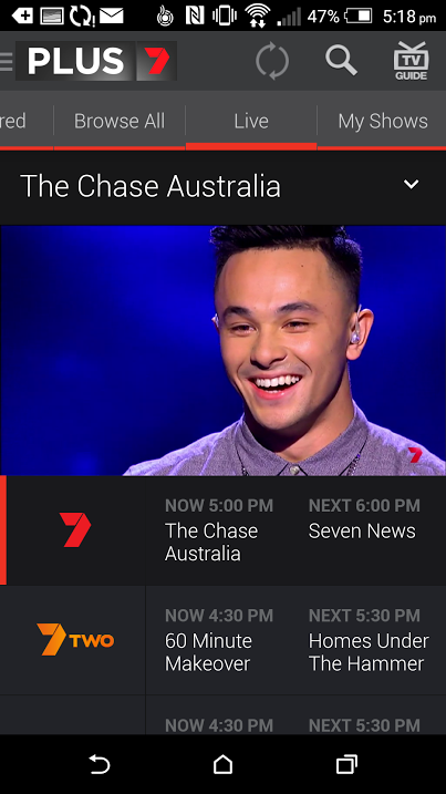 Seven Network launches live streaming nearly a week ahead of schedule