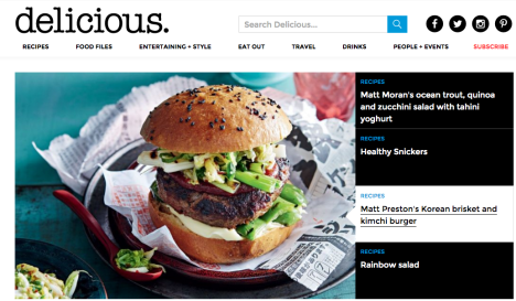 Delicious website