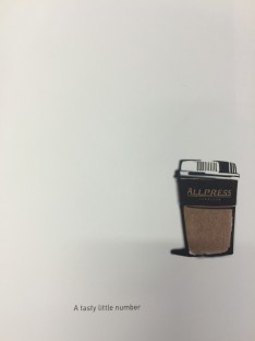 Allpress' full-page ad in Lunch Lady