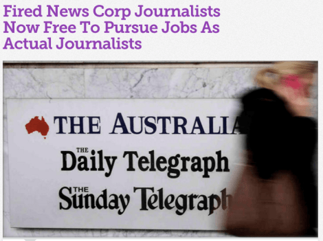 A plate of media redundancy schadenfreude, but whose fault is the bitter aftertaste?